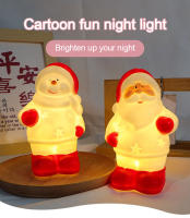Lámpara De Noche LED Navideña Con Santa Claus Y Payaso De Navidad Para Decoración De Habitaciones Infantiles Luz De Navidad De Mesa Incluye Batería - details 1