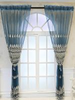Cortinas De Estilo Europeo Con Bordado Alta Gama Para Sala De Estar Comedor Dormitorio Translúcidas Y Elegantes - details 2
