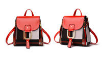 Mochila De Piel PU Pequeña Para Mujer Estilo Retro Cuadros Calidad Superior Viaje Mochila Escuela Bolsa De Hombro Moda - details 16
