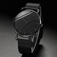 Reloj De Negocios Para Hombre En Color Negro Con Correa De Malla Moda Y Casual Movimiento De Cuarzo Reloj Hombre Relogio Masculino - details 0
