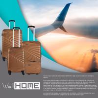 Wellhome Juego de 3/4 Maletas Cabina 56cm/mediana 66cm/grande 76cm y Neceser 23cm - details 1
