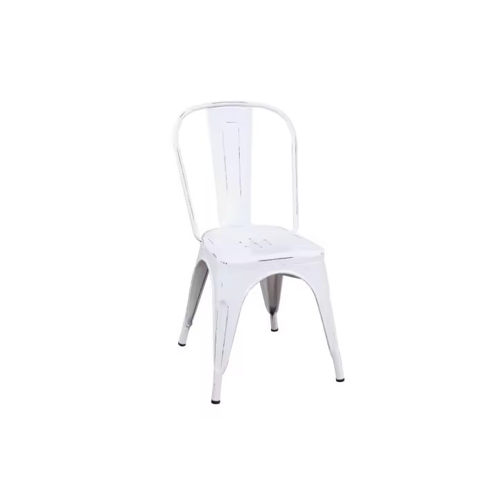 LÚZETE - Silla Josephine Blanco Envejecido para Comedor y Más - 1