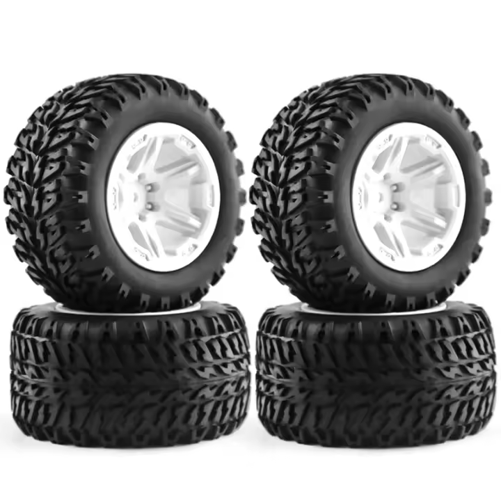 Pneumático De Goma Para Coche De Juguete 105mm Diametro Con Hexágono De 12mm Para MJX Hyper Go H16 16207 16208 16209 16210 - 1