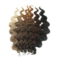 Extensiones De Cabello Sintético Body Wave 24 Pulgadas Naturales Para Mujer Hilo De Braided Textura Fibras De Alta Temperatura Paquete De 1 Strands - details 12