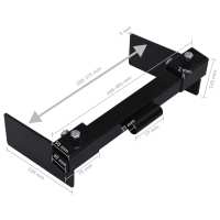 vidaXL Adaptador quitanieves para cortacésped negro - details 6
