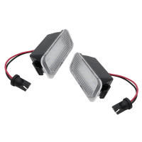 2PC Lámparas LED Para Placa De Número Para Ford Jaguar XJ XF Fiesta Focus S-MAX Grand C Max Mondeo Kuga Galaxy Ecosport Canbus - details 0