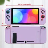 Estuche Protector De Gato Negro De Dibujos Animados Para Nintendo Switch NS TPU Suave Anti-arrugas Funda De Consola De Juegos Color Morado - details 3