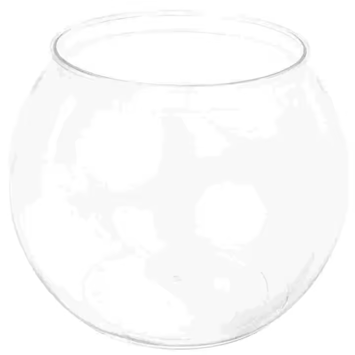 Acuario Transparente Para Peces Goldfish Juego De Micro Paisaje Botella Vaso Cuenco Redondo De Vidrio Decoración De Escritorio - 1