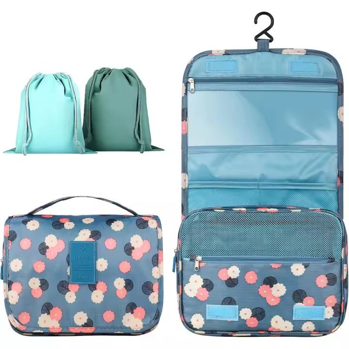 Bolsa de viaje impermeable con bolsillo para artículos y compartimientos para zapatos, Bolsa de mano de 40 L, Bolsa de viaje para entrenamiento deportivo (Negro) - 1
