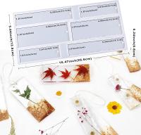 Kit De Molde Para Marcadores De Páginas En Resina Con 6 Cavidades De Silicona Para Resina Epoxy Molde De Forma Rectangular - details 0