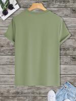 Camiseta De Verano Para Hombre Talla Grande Algodón 100% Estampado De Libre Diversión Cuello Redondo Manga Corta Casual - details 13
