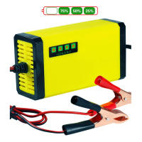 Cargador De Batería Para Coche Y Motocicleta LED Inteligente Protección Multiple Ajuste De Corriente Y Voltaje - details 4