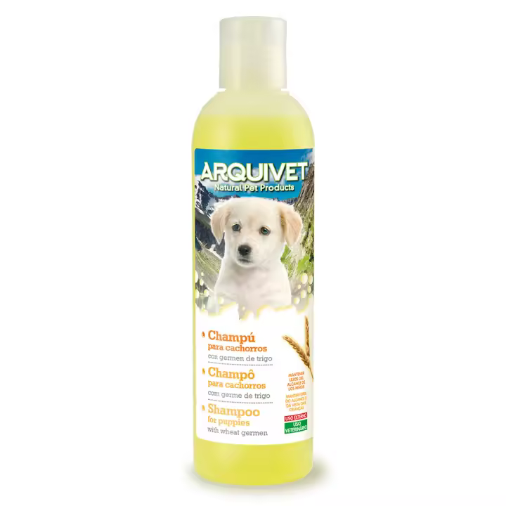 Arquivet Champú para Cachorros 250 Ml - Productos de Higiene para Perros - Germen de Trigo - Ph Neutro - 1