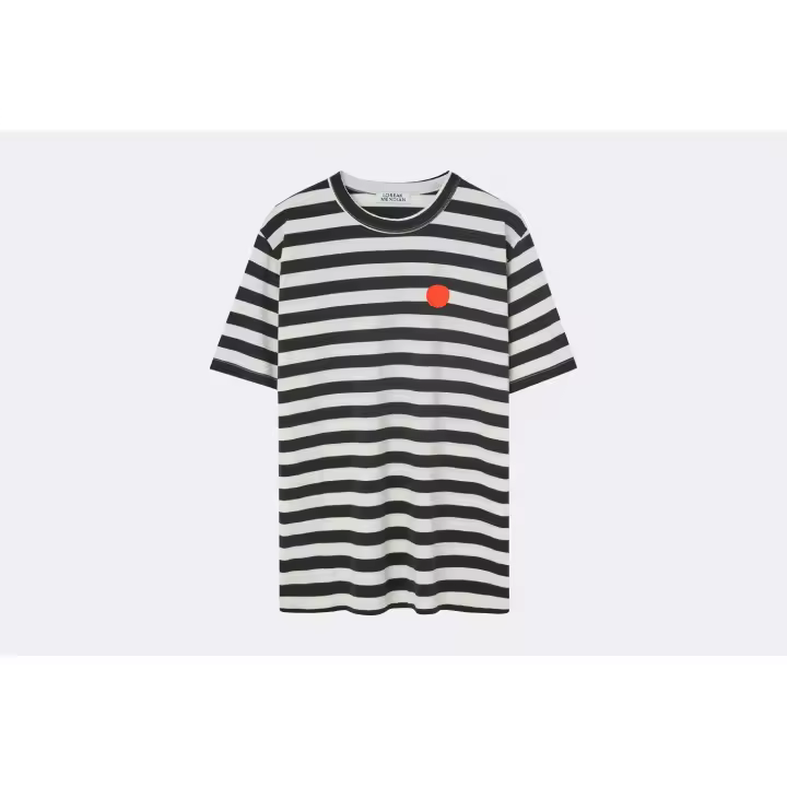 Loreak Mendian Camiseta de rayas Hazpa Dot en color blanco y negro para Hombre - 1