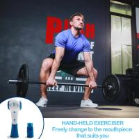 Entrenador De Respiración Portátil Con Resistencia Ajustable Herramienta De Expansión Pulmonar Para Corredores Y Ejercicios Abdominales - details 3