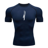 Camiseta De Compresión Deportiva Para Hombre Con Estampado Secado Rápido Transpirable Guardia Contra Rasguños Top De Entrenamiento Estrecho Para El Verano - details 12