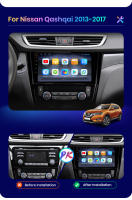 AWESAFE inalámbrico CarPlay Android Auto Radio para Nissan Qashqai J11 X Trail T32 2013 2014 2015 2016 2017 coche reproductor multimedia GPS 2 din autoradio volante controles RDS Bluetooth - details 5