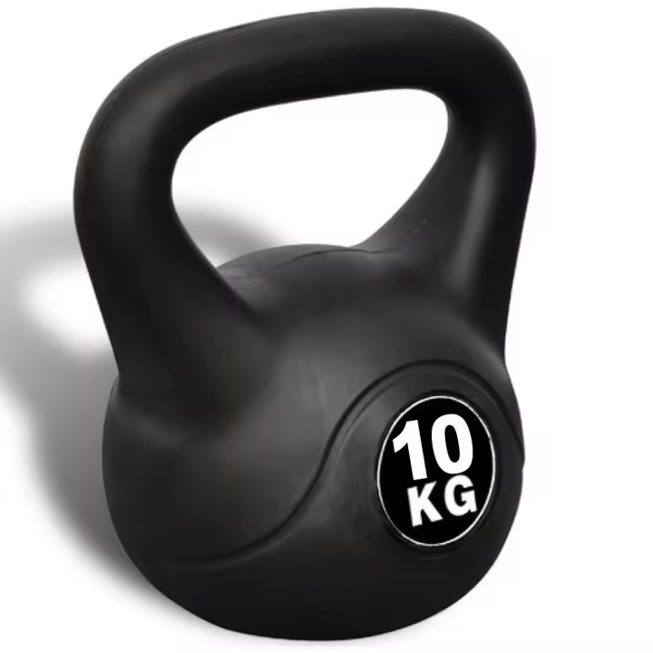 Mediawavestore Pesa Rusa Kettlebell Fitness 10 KG PVC Anticorrosión - 1