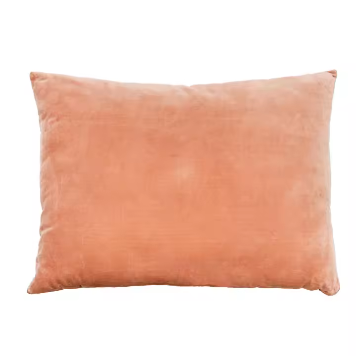 Cojin Terracota de terciopelo con cierre invisible 70 x 50 cm de la marca Origen - 1