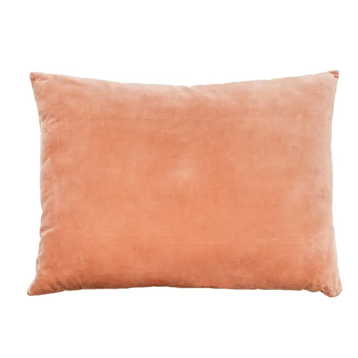 Cojin Terracota de terciopelo con cierre invisible 70 x 50 cm de la marca Origen - 1