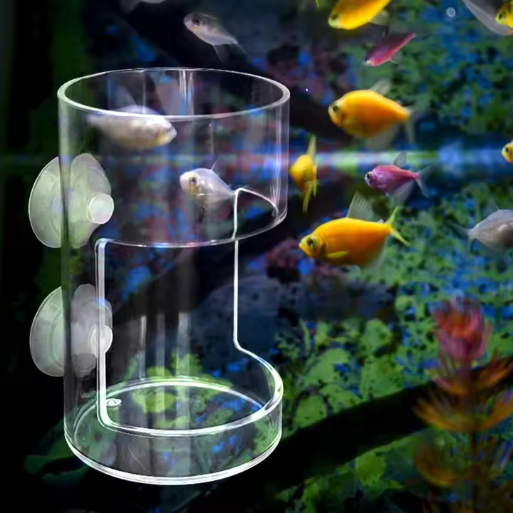 Alimentador De Peces Columna Para Acuario Alimento Para Gamberos Brillos Alimentador Para Betta Y Gamberos Cereza - 1