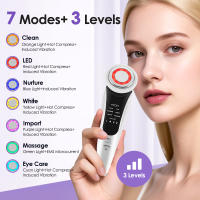 Masajeador Facial EMS Con Terapia De Luz LED Y Vibración Sonica Ion Para Reafirmar La Piel Antiarrugas Dispositivo De Belleza Cuidado De La Piel - details 11