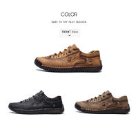 Zapatos Casuales Para Hombre Cuero Mocasines De Caminar Al Aire Libre 2021 Moda Casual Vacaciones Suaves Para Conducir Zapatos De Hombre - details 3