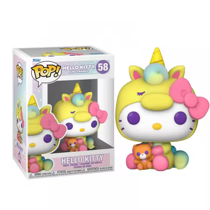Funko Pop Sanrio HK Hello Kitty 65749 - Figura de Vinilo - Altura 9cm - Caja Original - 1