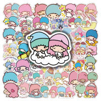 Pegatinas Sanrio Kawaii De Anime Para Cuadernos Botellas Y Scrapbooking 10/30/50/100pcs Dibujos De Little Twin Star - details 3