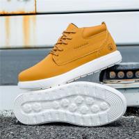 Botas De Caza FLYLAND Para Hombre Casual Hechas a Mano De Cuero Ligeros Antideslizantes Zapatillas Con Cordones - details 2