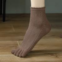 6 Pares De Calcetines Finos Para Verano Para Mujer Con Dedos Separados Media Pierna Deporte Algodón Poliéster Spandex - details 1