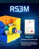 MOYU RS3M 2021 3x3 Maglev Cubo Mágico De Levitación Magnética Juguete De Puzzle Cubo RS2M 2022 Cubo Magico RS3M Maglev Para Jóvenes De 14 Años O Más - details 1
