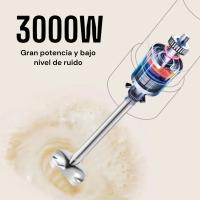 Batidora de inmersión de mano 4 en 1, potente batidora de acero inoxidable de 3000W, vaso de mezcla de 600ml , dispositivo de cocina para alimentos para bebés, sopa, picadora de carne REGALO DIA MADRE - details 0