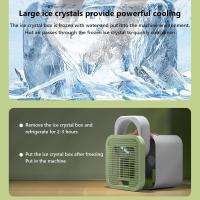 Ventilador de aire acondicionado USB portátil de bajo consumo, ventilador de refrigeración con agua helada, práctico ventilador de escritorio de 3 velocidades, ventilador de mano, ventilador de escritorio, adecuado para uso doméstico y de oficina - details 2