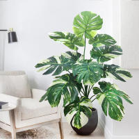 Planta Artificial De Monstera Grande 40-105cm Hojas Verdes De Tortuga Para Decoración De Jardín Y Habitaciones Material Sintético - details 9