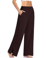 Pantalones De Yoga Para Mujer High Waist Leggings Anchos Casuales Verano Fitness Ejercicio Correr Jogging Deportivos Flares - details 2