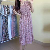 Vestido De Cintura Elástica En Chiffón Para Mujer Verano Casual Elegante Con Manga Corta Plisado Estilo A-line Vestidos Cortos - details 16