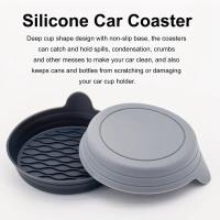 2 Piezas/set Almohadilla Para Vaso De Coche Universal De Silicona 4 Colores Disponibles Para Portavasos Del Coche - details 2