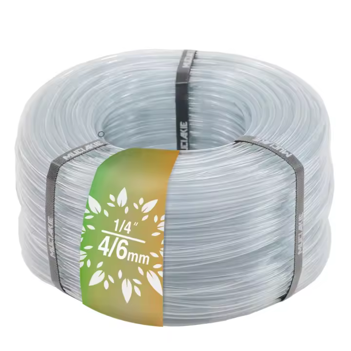 Tubo De Plástico Transparente PVC Para Jardín 5-50m 1/4'' Manguera Suave Para Riego De Jardín Acuario Y Drenaje Con Válvula De Derrame - 1