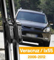 LimpiaParabrisas Delantero LHD Plegable Para Hyundai Veracruz IX55 2006-2012 Láminas De Limpieza De Ventanas Con Cepillo De Lluvia Negro Resistente Al Rango De Temperatura De -40℉ a +158℉ - details 0