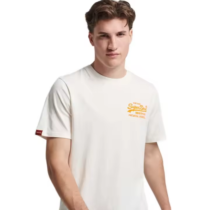 Superdry Camiseta Vintage Vl Neon Blanco - 1