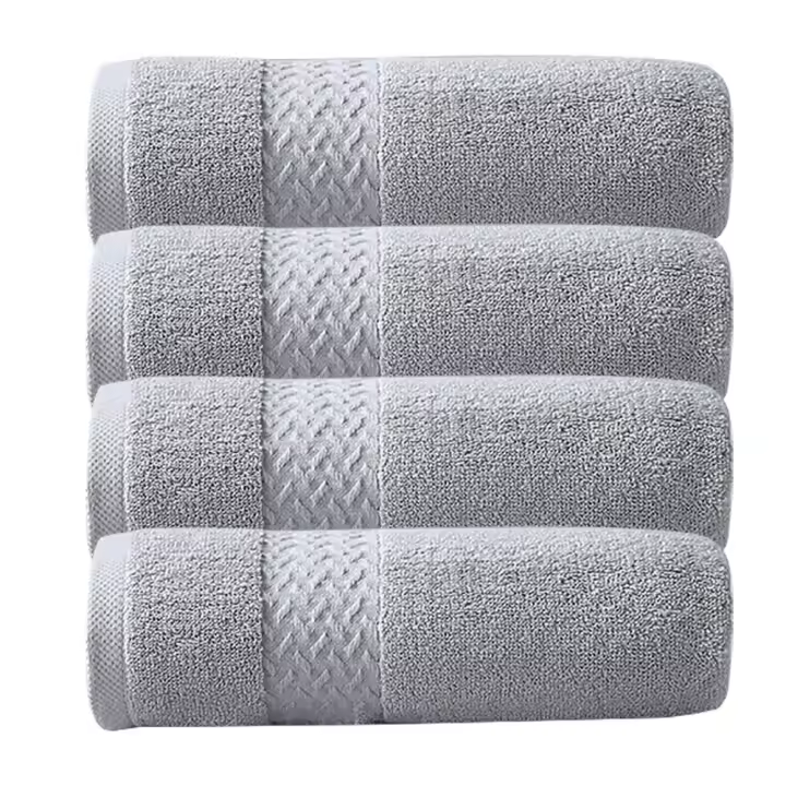 Juego de Toallas de Lujo para Baño, 100% Algodón, Secado, Suaves y Absorbentes-Juego de 4 Piezas - 1