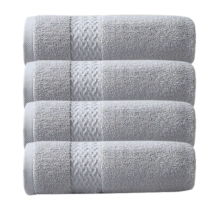 Juego de Toallas de Lujo para Baño, 100% Algodón, Secado, Suaves y Absorbentes-Juego de 4 Piezas - 1