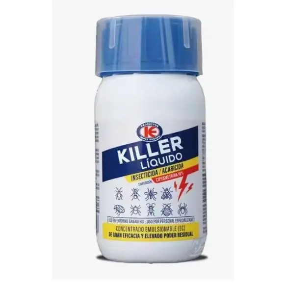 Killer Insecticida Líquido Emulsionable Control Insectos Rastreros y Voladores - 250 ml- impex - 1