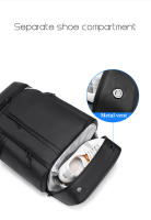 Mochila De Viaje Para Hombres Con Gran Capacidad 50L Mochila De Negocios Con Portátil De 17 Pulgadas Mochila De Senderismo Con Bolsa Para Zapatos - details 8