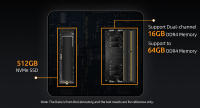 BMAX AMD Ryzen 7 Mini PC B5A Pro, AMD Ryzen 7 5825U 8 Núcleos 4.5GHz, 16GB RAM, 512GB SSD, Triple Pantalla 4K (1*DP+1*HDMI+1*Type-C), Soporta HDR Dinámico, WiFi 5, Bluetooth 5.0, 2*USB 3.2, 2*USB 2.0, 1*RJ45, Sistema de Refrigeración Space Capsule, Home, - details 9