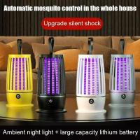 Lámpara Repelente De Mosquitos Portátil Recargable Por USB Trampa Eléctrica Para Insectos Silenciosa Anti-Mosquitos Para Exteriores - details 0