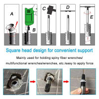 Set De 5 Extractores De Tornillos Metálicos Para Bricolaje Herramientas Para Extraer Tornillos Rotos Y Tubos De Agua De Acero Aluminio - details 3