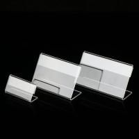 Portadores De Etiquetas De Precios Claras 10pcs Mini Rack De Etiquetas De Plástico Y Acrílico Soporte De Tarjetas De Exhibición Para Joyería - details 0