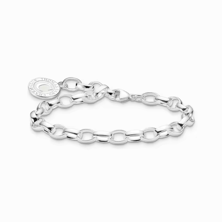Thomas Sabo Pulsera Charm Mujer con blanco Charmista Coin plata X0285-007-21-L17 - 1